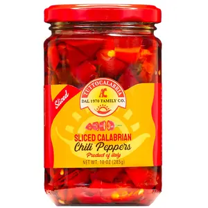 TuttoCalabria Sliced Calabrian Chili Peppers, 10 oz
