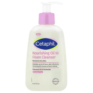 Cetaphil Nourishing Oil to Foam Cleanser, Normal to Dry Skin, 8 fl oz (237 ml) Cetaphil Nourishing Oil to Foam Cleanser, Normal to Dry Skin, 8 fl oz (237 ml)
