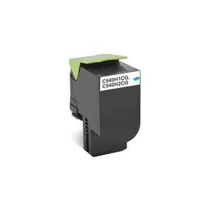 Lexmark AC-LCU540XC Compatible Toner Cartridge for C540H1CG, C540H2CG Printer, Cyan