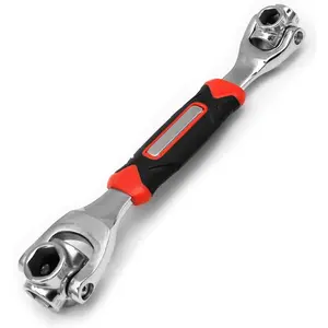 Universal Wrench 8 in 1 Socket Multi-function Tool with 360? Rotating , Spanner Tool for  and Bicycle  Repair (12-19mm)