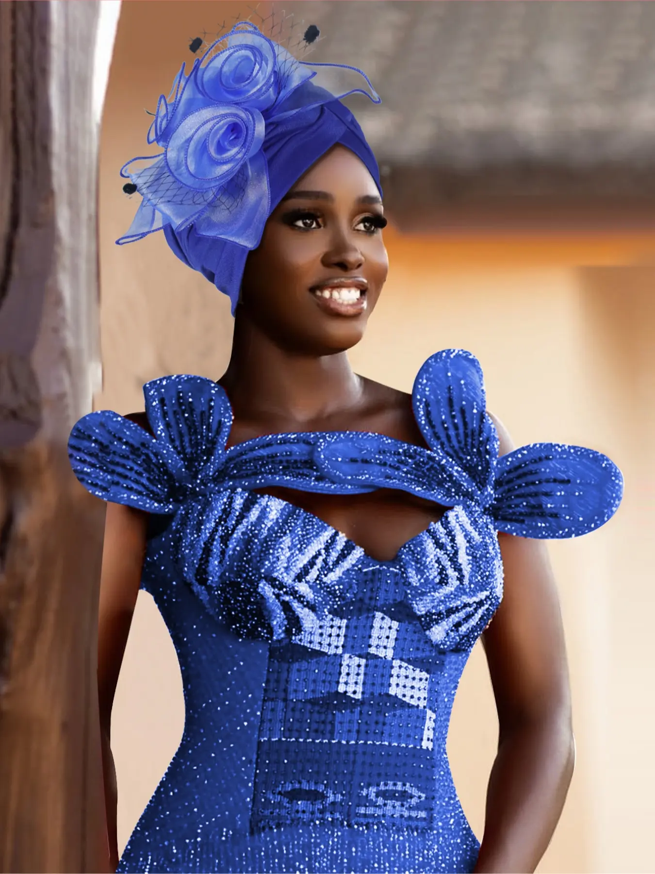 Elegant Mesh Flower Headscarf Hat, Embroidered Headwear, Fashionable Style for Women, Perfect for Parties, Weddings, and Unique