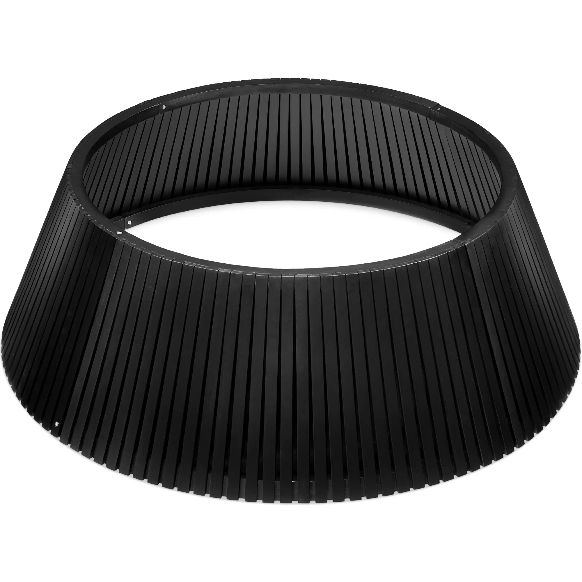 Best Choice Products 42in Christmas Tree Collar, Solid Wood Slatted Tree Skirt Holiday Accessory for Home