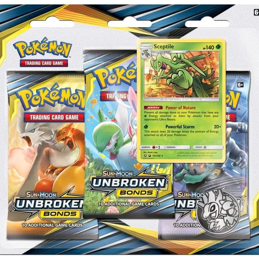 Pokemon Unbroken Bonds 3 Pack Blister - Sceptile