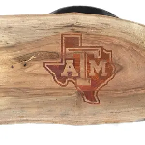 Texas A&M wood inlayed cutting board