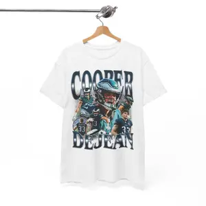 Vintage 90s Graphic Style Cooper DeJean T-Shirt Classic American Football Fan Bootleg Gift