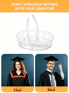 Original Graduation Hat Headband, Keep Natural Hair Style Secure, Includes and Transparent Options, Perfect for Graduation Day