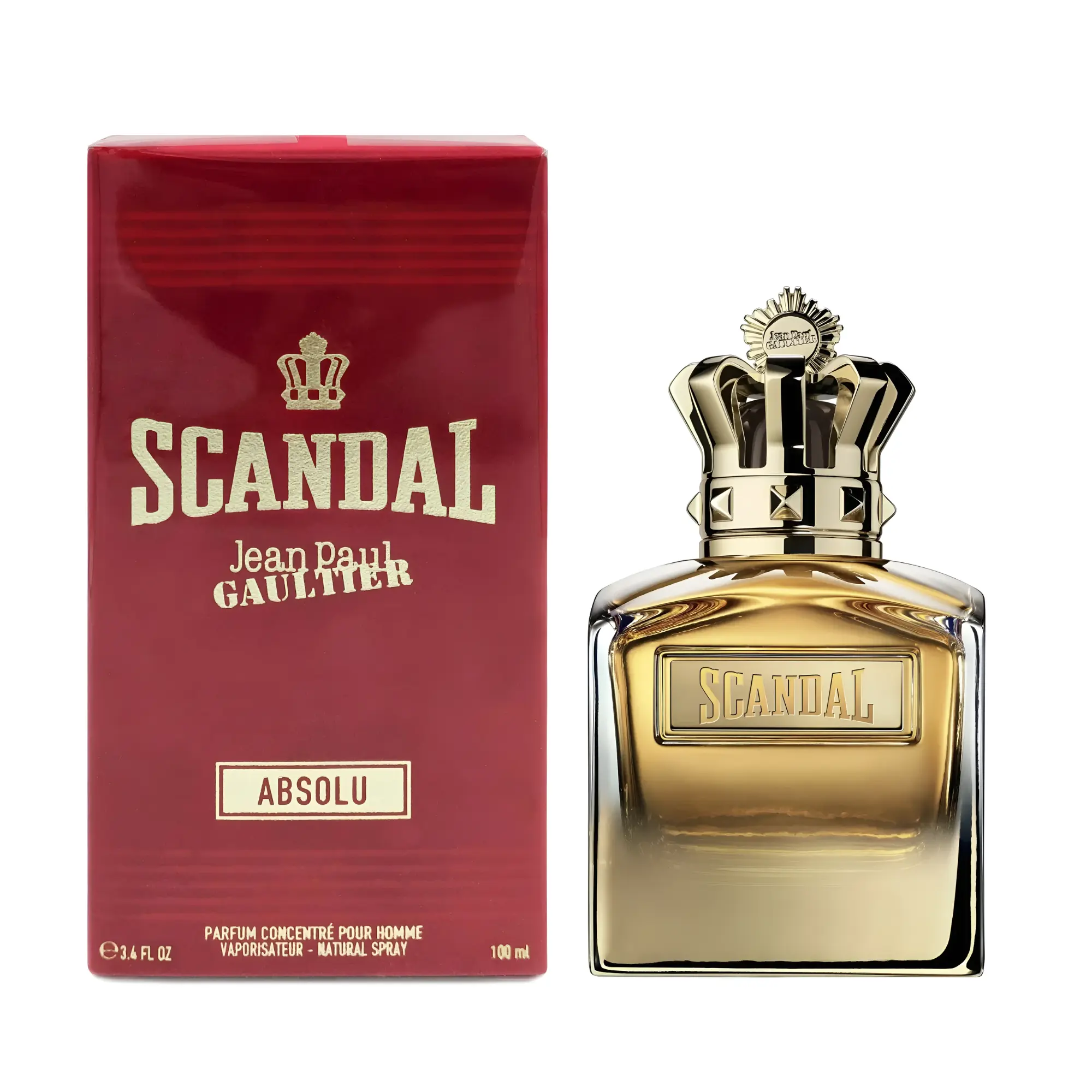 Jean Paul Gaultier Scandal Absolu for Men Parfum Spray, 3.4 Ounce