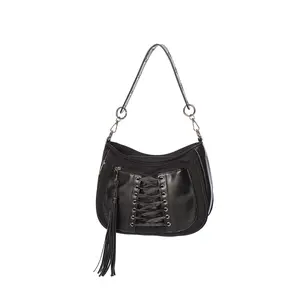 Corset Grommet Shoulder Bag