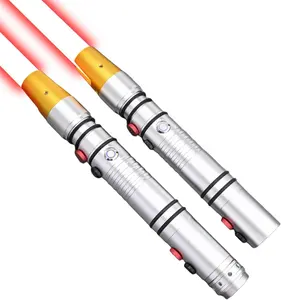 Lightsaber, Heavy Dueling Light Sabers for Adults, 16 Sound Fonts, 12 RGB Colors, Motion Control, Smooth Swing Double-Bladed Lightsabers, Metal Hilt Lightsaber 2pack for Birthday Xmas Gift