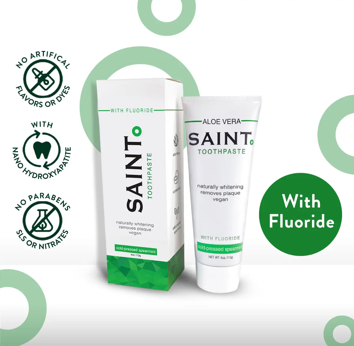 SAINT Mint Toothpaste (Fluoride)