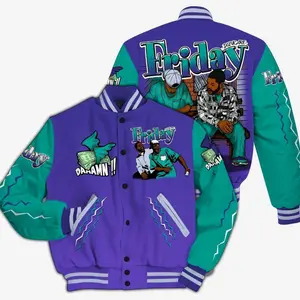 Varsity Jacket To Match Retro Grape 5s - Friday Movie 90s TV All Over Print HDN
