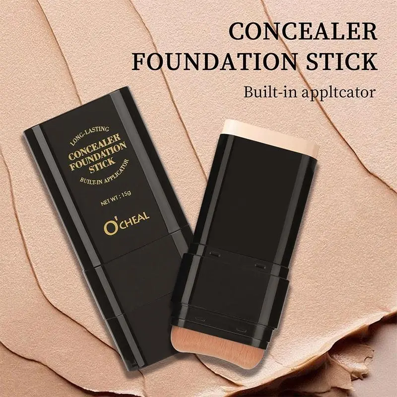 Eraser Foundation Stick Water Moist Light Concealer Foundation Covering Acne Scarring Dark Under-eye Circles Face Beauty Makeup