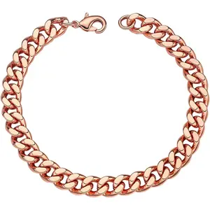 Copper Bracelet for Men & Women - 99.9% Pure Copper Cuban Link Chain - 5mm, 7mm, 9mm, 12mm Width - 6.5" to 9" Length -  Box Included -  Brand