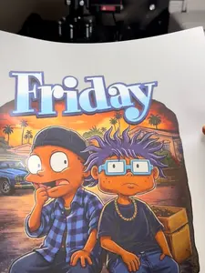 Friday DTF Iron-On Transfer for clothing T-shirts and hoodies