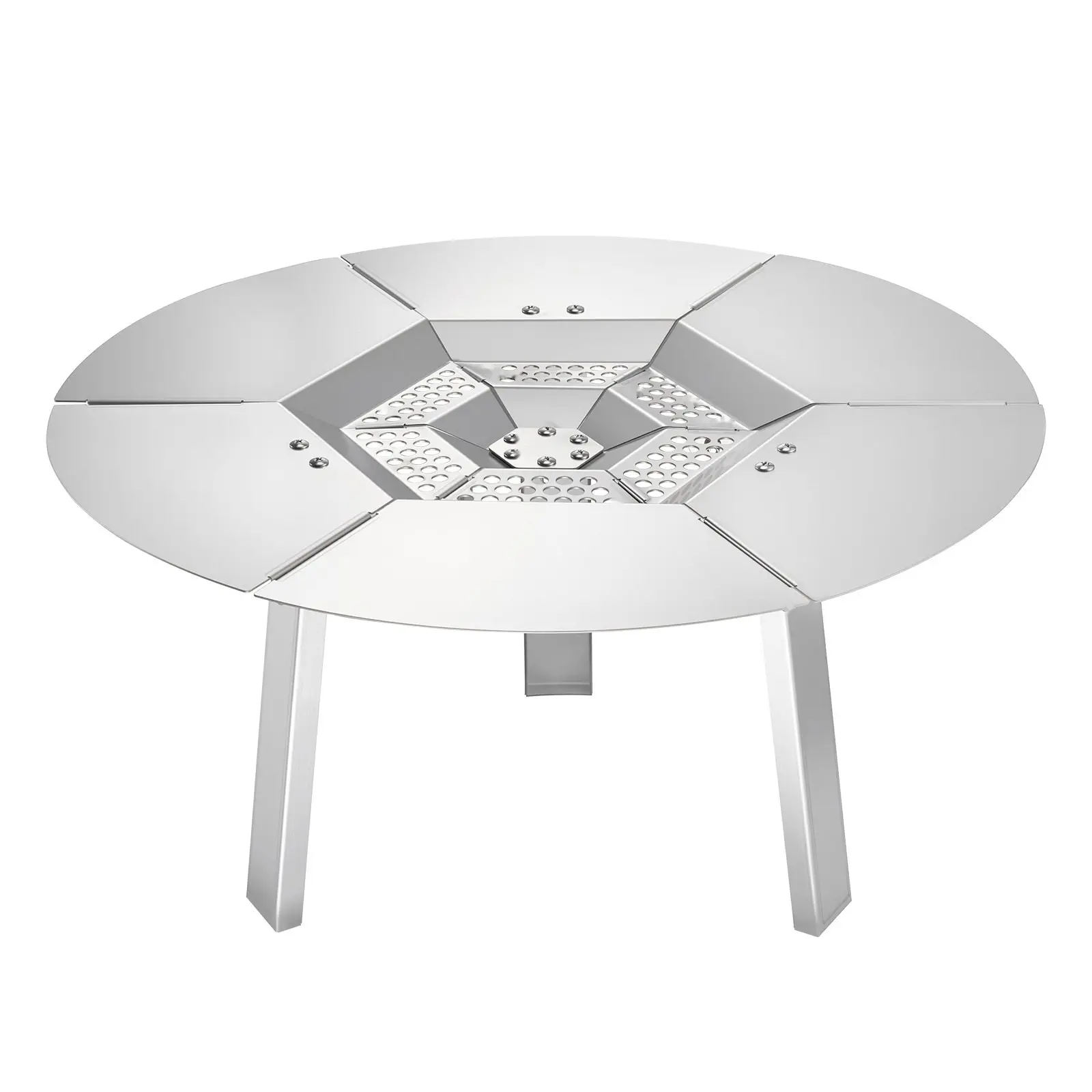 Heat Deflector Shield For Fire Pit, Solo Stove Yukon 20-Inch Bonfire, Stainless Steel Construction, Durable Outdoor Patio Accessory, Wind Resistant And High Temperature Tolerant, Rustproof, Easy Fit, Camping And Grilling