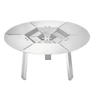 Heat Deflector Shield For Fire Pit, Solo Stove Yukon 20-Inch Bonfire, Stainless Steel Construction, Durable Outdoor Patio Accessory, Wind Resistant And High Temperature Tolerant, Rustproof, Easy Fit, Camping And Grilling