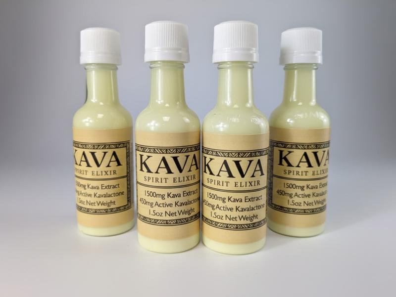Kava Spirit Elixir - 1.5oz Bottle  Natural Ingredients Alcohol-Free Non-GMO Vegan