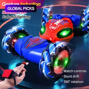 Remote Control Stunt Car, 4WD Gesture Sensor Deformation Car, Off-road Climbing & RC Drift Toy with Lights, Perfect Birthday & Holiday Gift