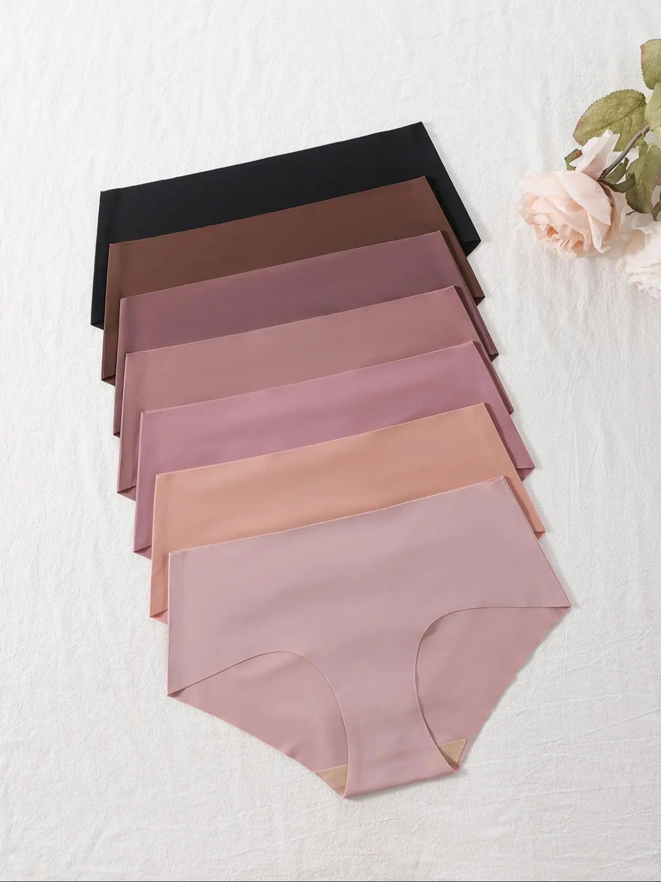 Women's Basic Solid Color Panty, Soft Comfy Casual Breathable Knicker for Daily Wear, Ladies Intimates Underwear for All Seasons, Soft Stylish Brief