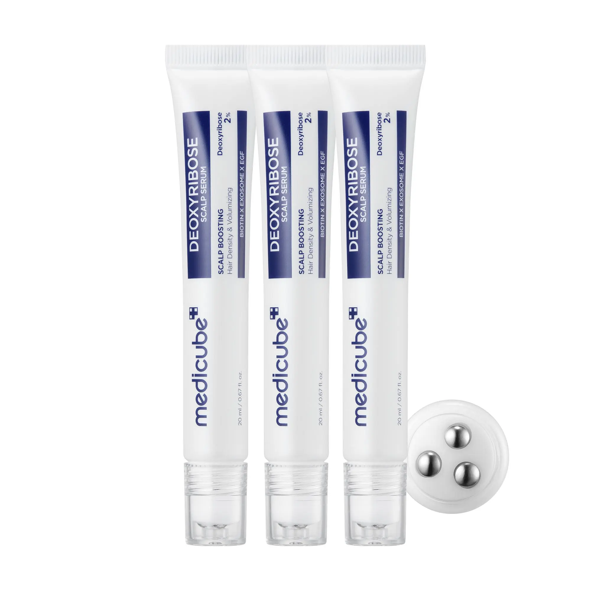 [NEW] [medicube] Deoxyribose Scalp Serum | For Fuller-Looking Hair & Scalp Strengthening Roll-On Serum | Deoxyribose, Rosemary, EGF, Caffeine for Fine, Thin Hair | Korean Hair Care, K-Beauty