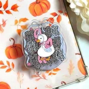 Silly Goose Magnetic Phone Grip, Funny Duck I'm Tired Magsafe Kickstand, Trendy Sarcastic Animal Humor Gift