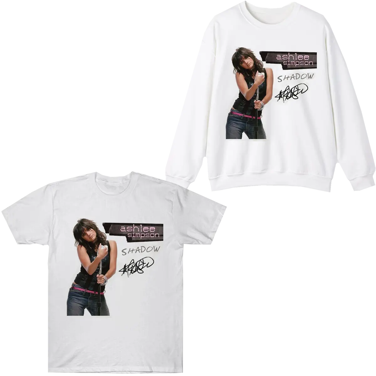 Ashlee Simpson Shadow Album 2004 T-shirt Men's Sweatshirt, Gift for Fans Cotton Unisex Men's T-Shirt