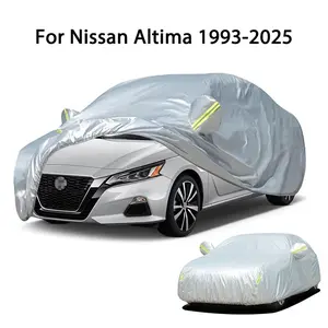 Car Cover with Reflective Strip, Car Cover for Nissan Altima 1993-2025, Car Exterior Accessories, Sun Protective & Heat Insulation Car Cover, Sunshade for Car Outside, Durable Cover