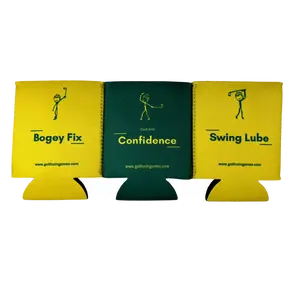 Masters 3 Pack Neoprene koozies with Magnetic Backing for 12oz cans