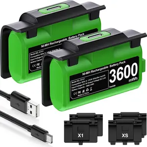 BEBONCOOL High Capacity 4800mWh Rechargeable Battery Packs for Xbox One/Xbox Series X|S, Play and Charge Kit for Xbox Controller Charging Dock Replacement Battery for Xbox Series X & S/Xbox One