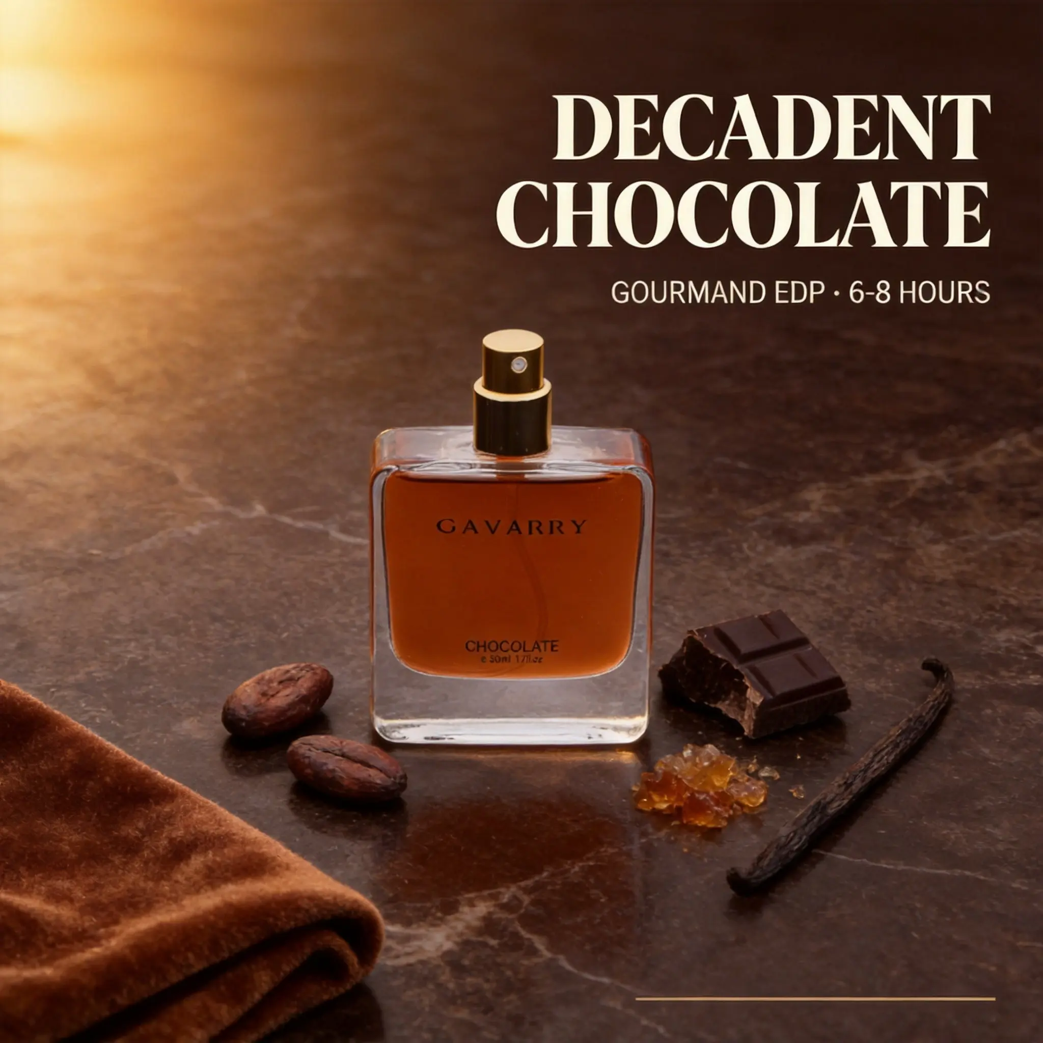 Chocolate Espresso Eau de Parfum 50ml (1.7 fl oz) | Dark Chocolate & Coffee Gourmand Unisex Perfume with Cocoa, Espresso, Vanilla, Warm Amber | Long-Lasting Cozy Fall Winter Fragrance | Perfect Date Night Gift for Women & Men