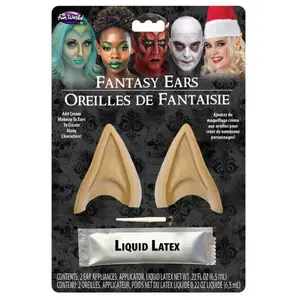 Elven Ear Tips Kit - Latex - Elf - Christmas - Costume Accessories - One Size