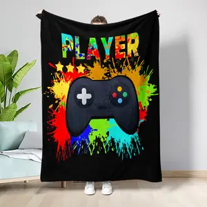 Gamer Blanket,Gaming Room Decor, Gaming Blanket,Cute GamingAccessories, Personalized Blanket For Adult, Custom Teenage Gift, Birthday Gift, Holiday Gift