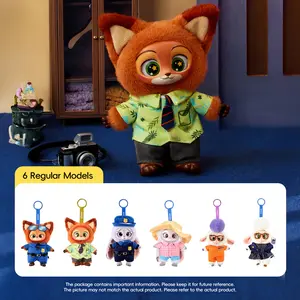 Disney Zootopia Mystery Vinyl Plush Blind Box - Assorted Judy & Nick Characters, 3" Collectible Gift for Kids & Fans Blindbags Surprise Set Sealed Hobby Box