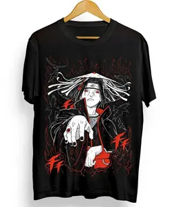 Itachi T-Shirt Naruto Jiraya Sasuke Madara Orochimaru - 100% Cotton Classic Fit Short Sleeve Graphic Tee Fabric Menswear