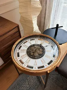 The Chrono Table | Coffee Table With Moving Gear Clock | Steampunk Widgets