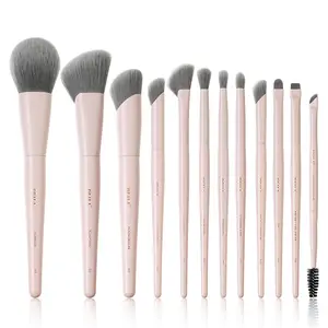 BEILI Bamboo Charcoal Brush Set (12PC) Professional Makeup Tools for Flawless Foundation Highlight Concealer Eyeshadow Blending Eyeliner Brushes, New Year's Eve Makeup