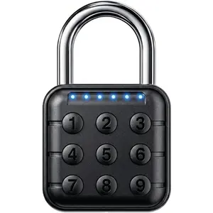 Combination Padlock – Combination Lock with 6-Digit Code, Digital Padlock with Keyless Entry, IP67 Waterproof Zinc Alloy Lock for Locker, Gym, Travel, Outdoor, Gate (Black)