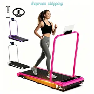 Compact Folding Electric Walking Pad with Adjustable Incline Treadmill for Home Office outdoorfun