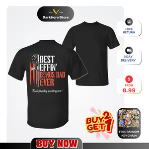 Effin' Bonus Dad Ever Vintage Shirt, Funny Stepdad T-Shirt, Father's Day Gift, Bonus Dad Appreciation Tee, Classic Unisex Shirt, Menswear Top