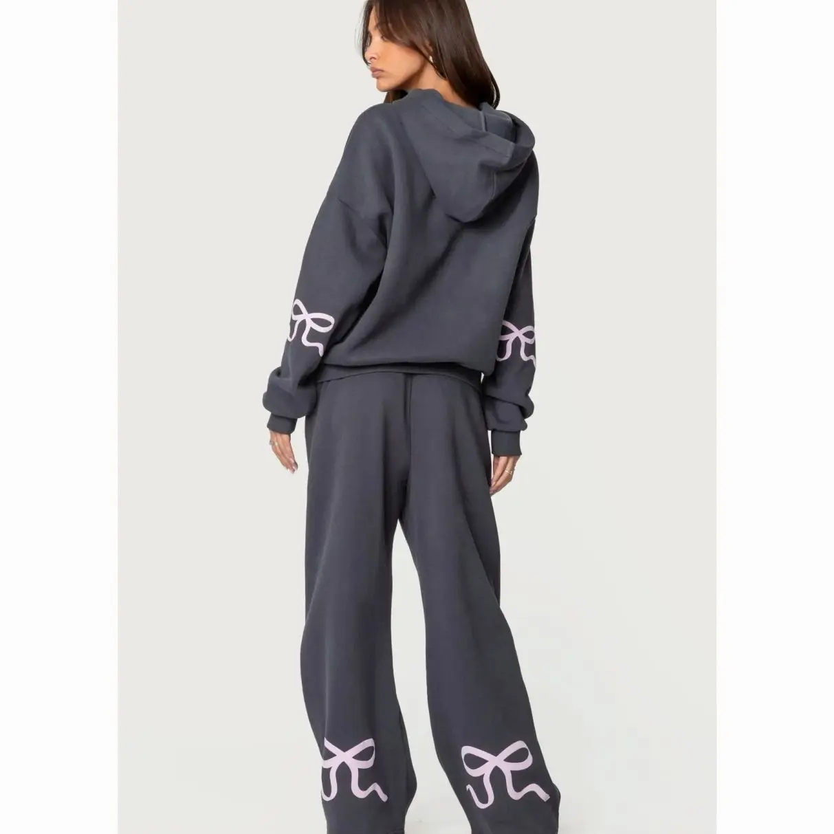 Edikted Bonney Bow Detail Sweatpants