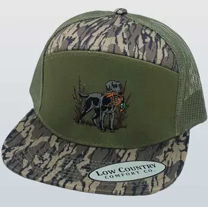 Low Country Comfort Co.  'Duck Dog' Snapback 7 Panel Trucker Hat Style
