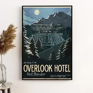 The Shining Poster Print Overlook hotel--Movie Poster, High quality Canvas Prints, Wall Art, Home Decor