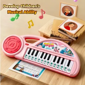 1pc 13-Key Toddler Piano Toy Keyboard - Multifunctional Electronic Organ & Simulated Instrument, Portable Cartoon Kids' Music Piano for Babies, Educational Gift for Boys Girls piano keyboard kids piano piano for kids toddler piano baby piano kids toy