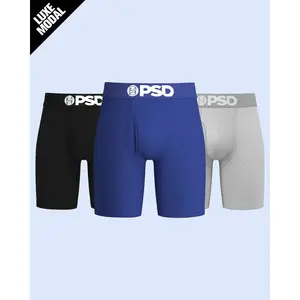 PSD Mens Luxe Modal Boxer Brief - Ultrasoft, Breathable, and Stretchy Luxe Modal Fabric, Comfortable Underwear Menswear Activewear Athletic Sportswear Sports Clothes