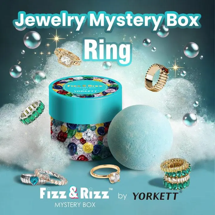 Fizz and Rizz Mystery Box of Ring - Fashion Jewelry Mystery Box Bubble Bomb