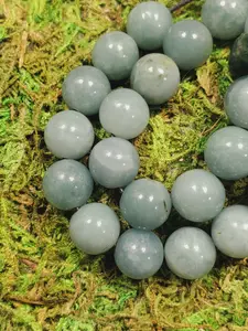 Guatemalan Jadeite Jade Beads - Very Translucent
