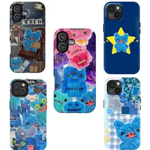 Funny Blue Fuggler Monster Glossy Childrens Phone Case Compatible with iPhone 17, 16, 15, 14, 13, 12, 11, X & Galaxy