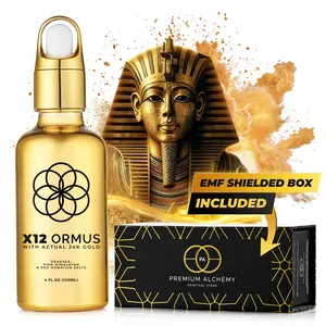 x12 Ormus Monoatomic Gold (High Potency) 4oz - Energize Your Body and Mind - Made by Real Alchemists - 24k Food Grade Liquid Gold, Dead Sea Salt & Pink Himalayan Salt