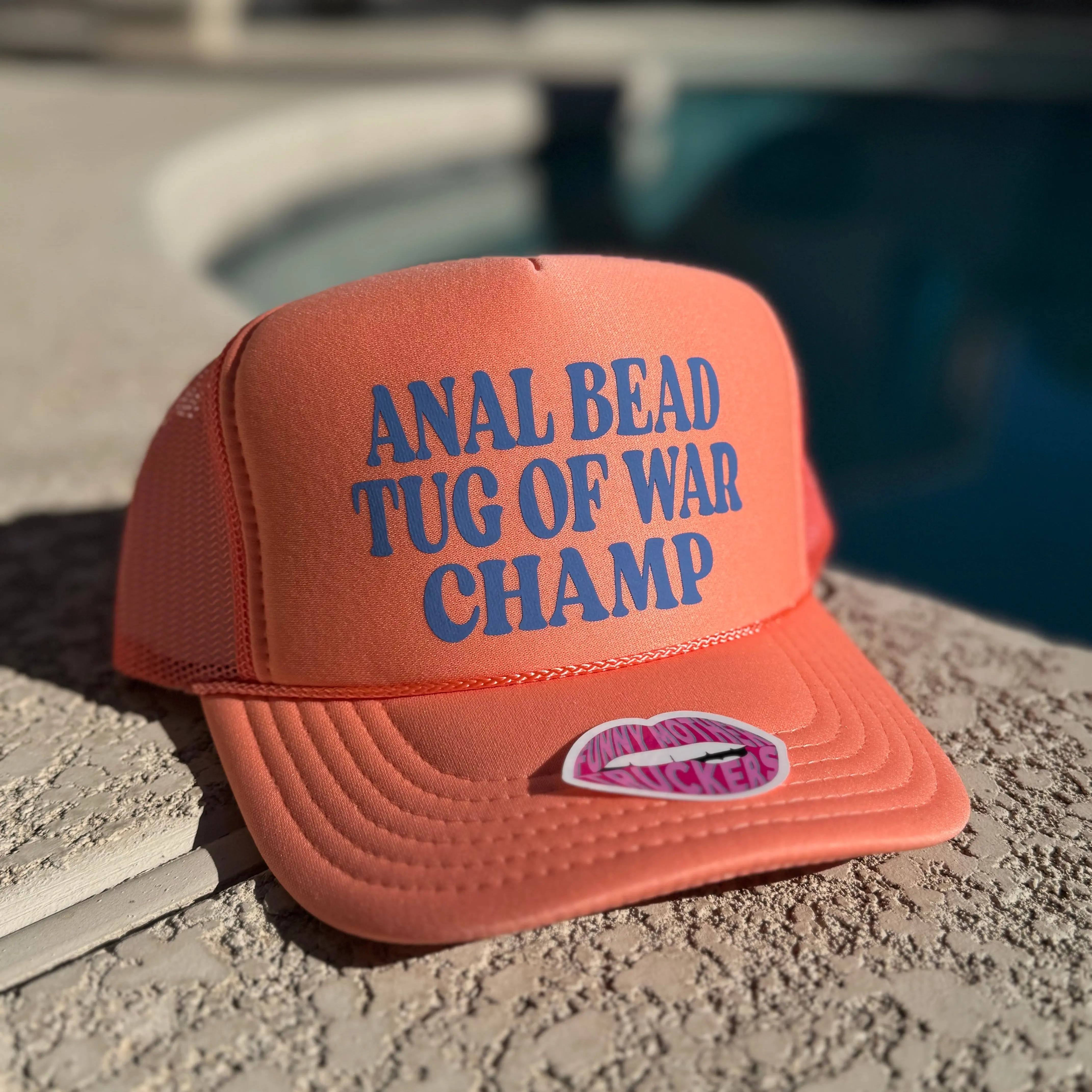 ANAL BEAD CHAMP TRUCKER HAT