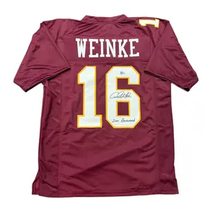 Chris Weinke Autographed Florida State Seminoles Custom Garnet Jersey with ""2000 Heisman"" Inscription - Beckett QR Authentic
